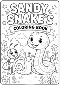 Sandy Snake Colouring Book | Digital Download