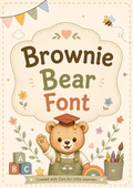 Brownie Bear Sans Font | Free Digital Download
