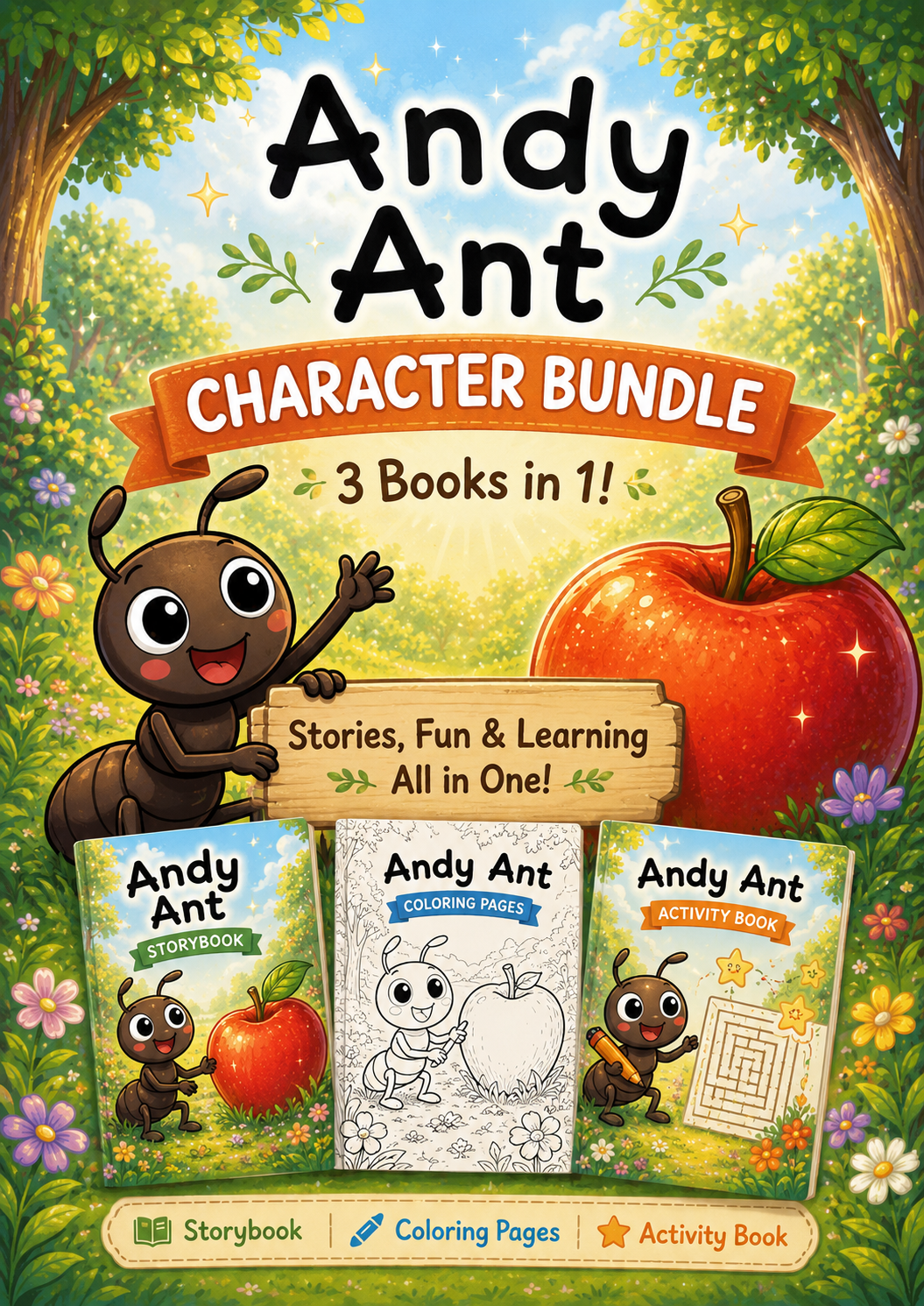 Andy Ant Character Bundle | Digital Download