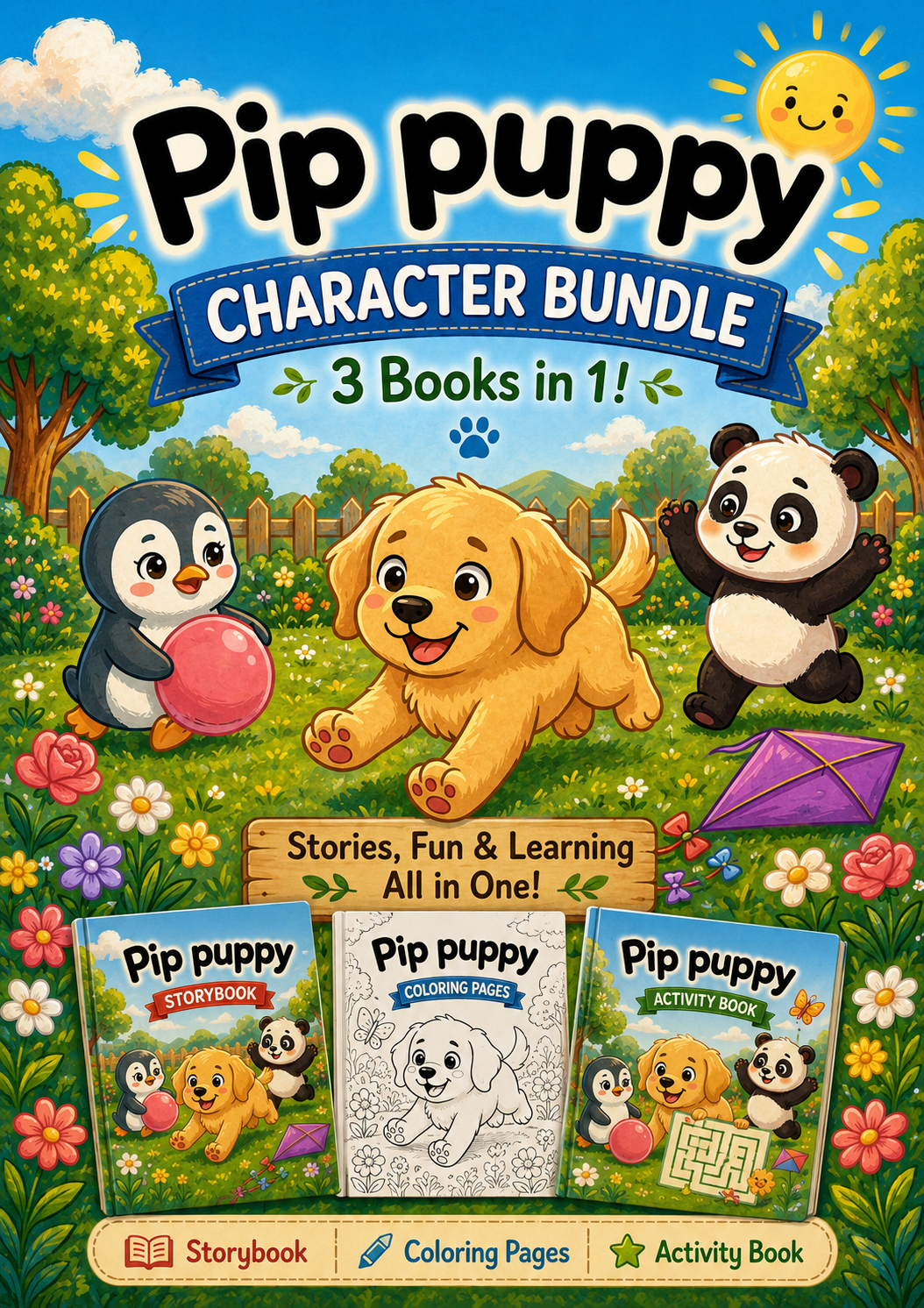Pip Puppy Character Bundle | Digital Download