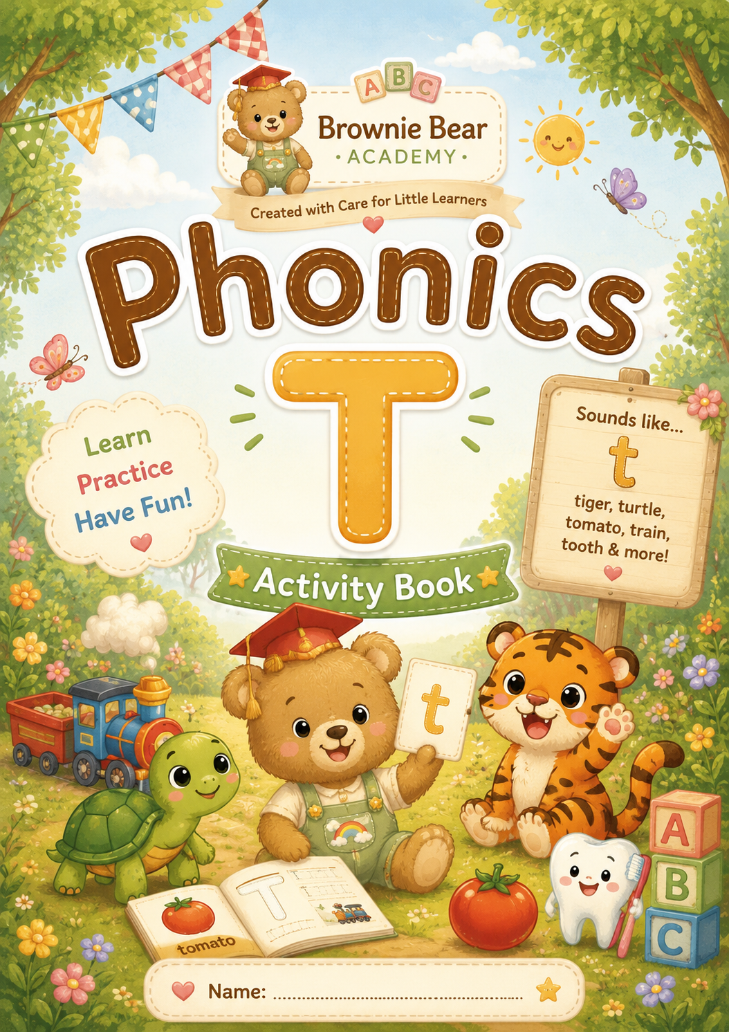 Phonics ‘T’ Activity Book | Digital Download