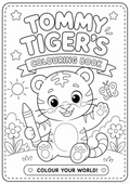 Tommy Tiger Colouring Book | Digital Download