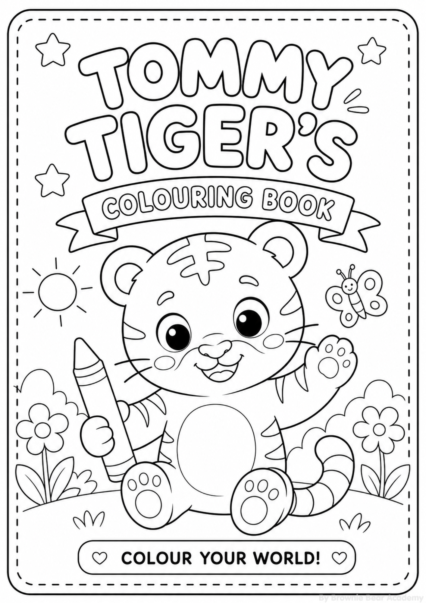 Tommy Tiger Colouring Book | Digital Download